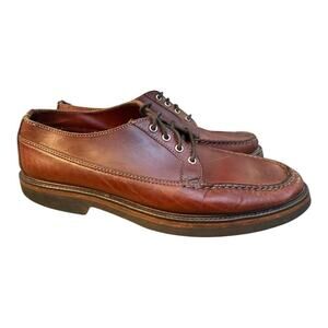 Vintage HS Trask Moc Toe Low Chukka Men size 11 M Made in USA Brown Leather